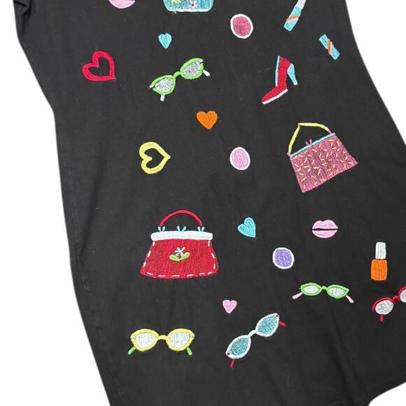 Vintage Michael Simon Embroidered Dress - Size Small - Picture 2 of 6